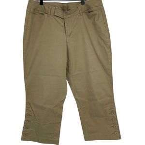 Venezia khaki Capri pants